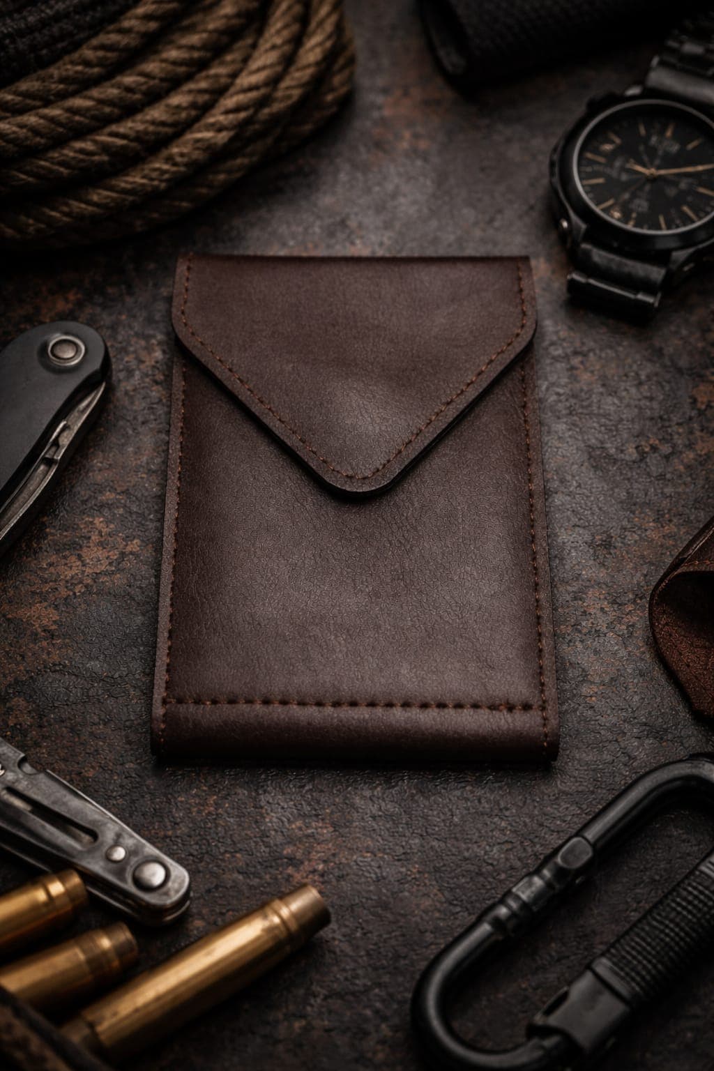 Визитница ENVELOPE коричневая